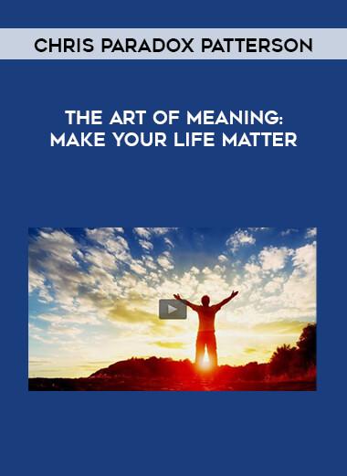 chris-paradox-patterson-the-art-of-meaning-make-your-life-matter