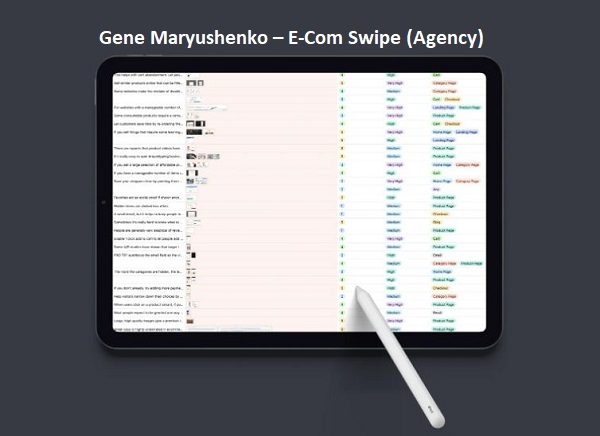 Gene Maryushenko – E-Com Swipe (Agency)