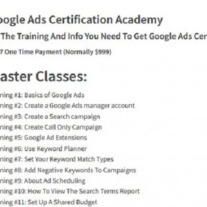Jack Hopman - Google Ads Certification Academy