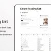 Smart Reading List Notion Template - Populate Book Details Automatically