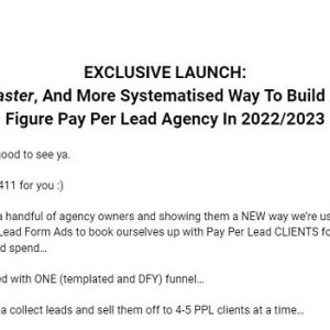 Dan Wardrope – The Pay Per Lead Agency Blueprint 3.0