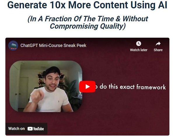 Dicke Bush – Generate 10x More Content Using AI