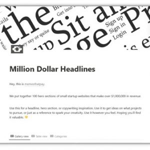 Million Dollar Headlines Extra